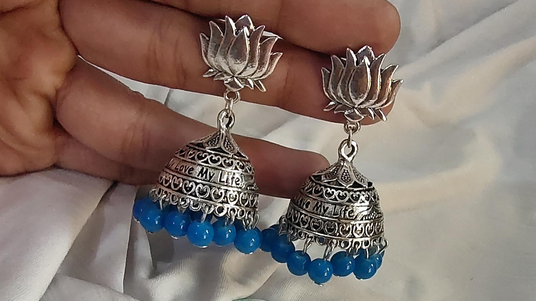 Multicolor - Handcrafted Fabart Earrings by Asalkaar main image 0